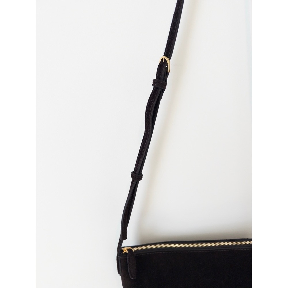 Madewell Mini Crossbody Bag in Dark Carob Brown Soft Grain Suede, EUC - Picture 6 of 10